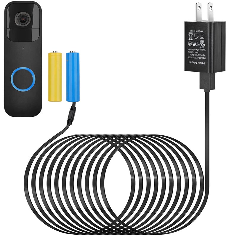 ALERTCAM Power Adapter for Blink Video Doorbell 1st Gen (Replace Battery), Not for Blink Video Doorbell (2025-2nd Gen), Doorbell Transformer with 16.4ft Weatherproof Cable Continuously Charging Your Doorbell - Image 1